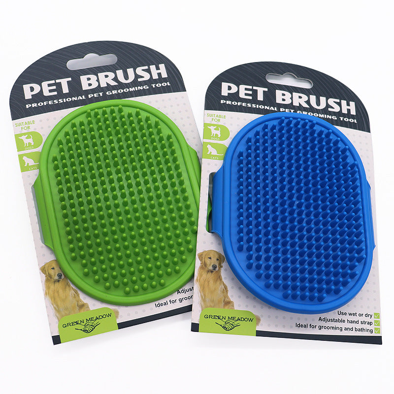 Brosse en caoutchouc souple pour chiens et chats