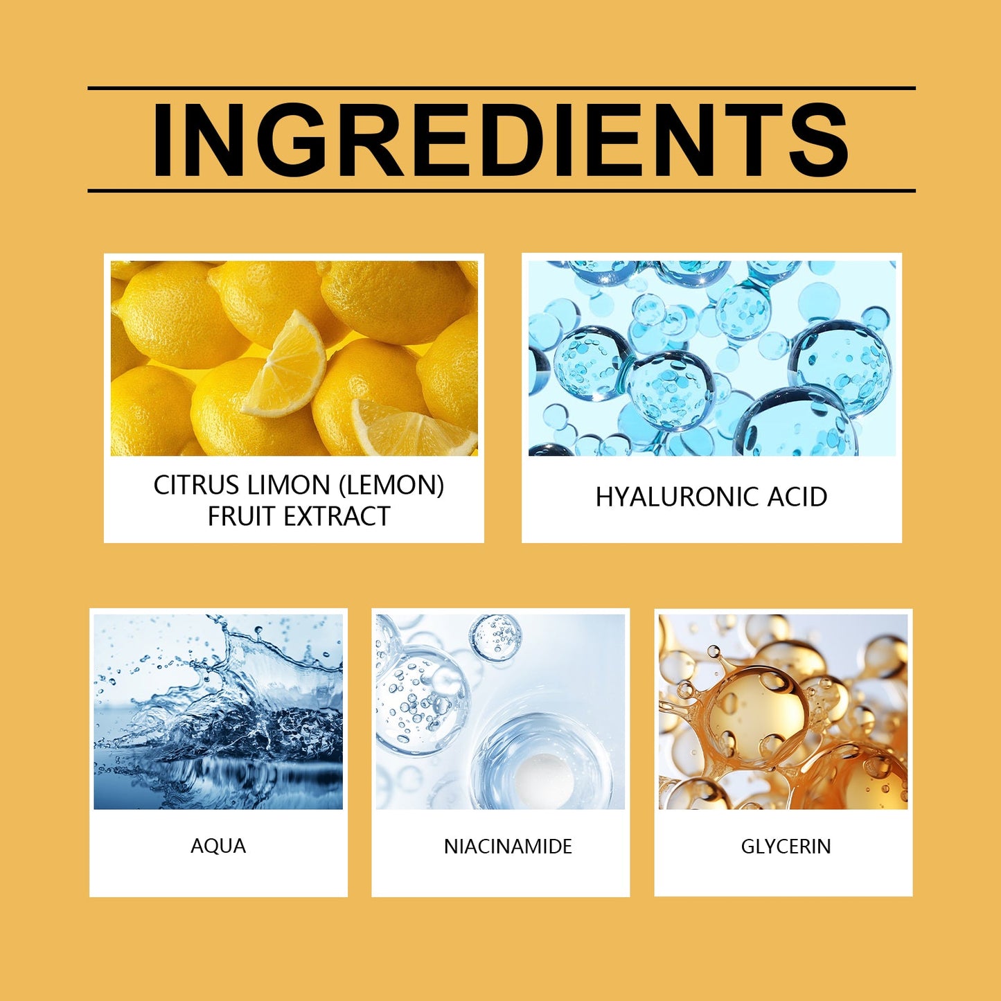 Suero Reparador Facial Premium para Iluminación e Hidratación