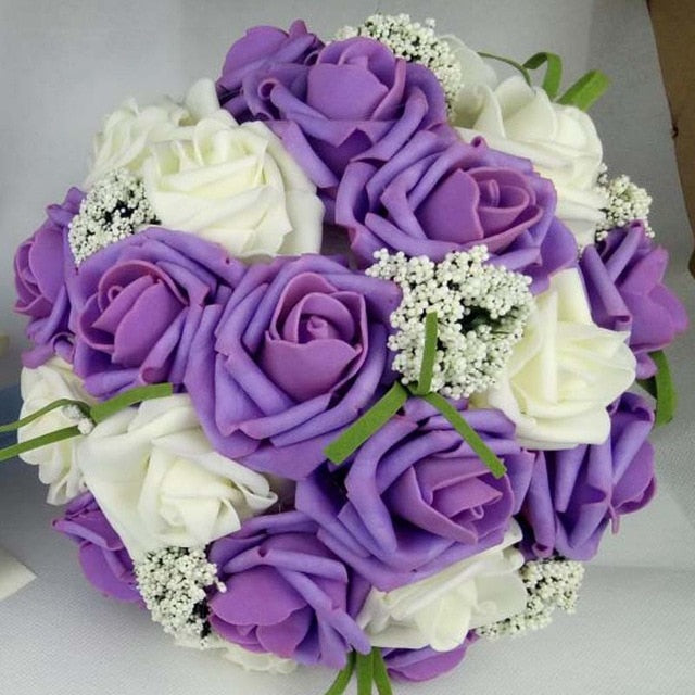 Ramo de Novia Artificial Colorido para Bodas