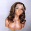 Wig Piano Color Natural Chemical Fiber Front Lace Wig Headgear Big Wave Shawl Short Curly Hair - Korvel