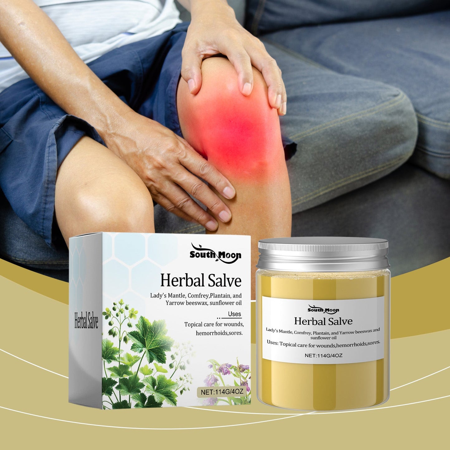 Herbal Cream Gently Moisturizes Neck, Shoulders, Waist, Legs And Knees Body Massage Cream - Korvel