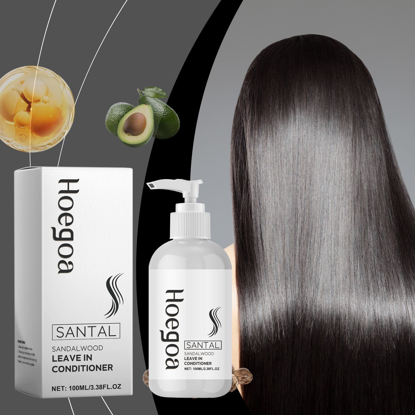 Nourishing Leave-In Conditioner Repair Dry Hair, Moisturize Hair, Soften And Shine Hair Care Essence - Korvel