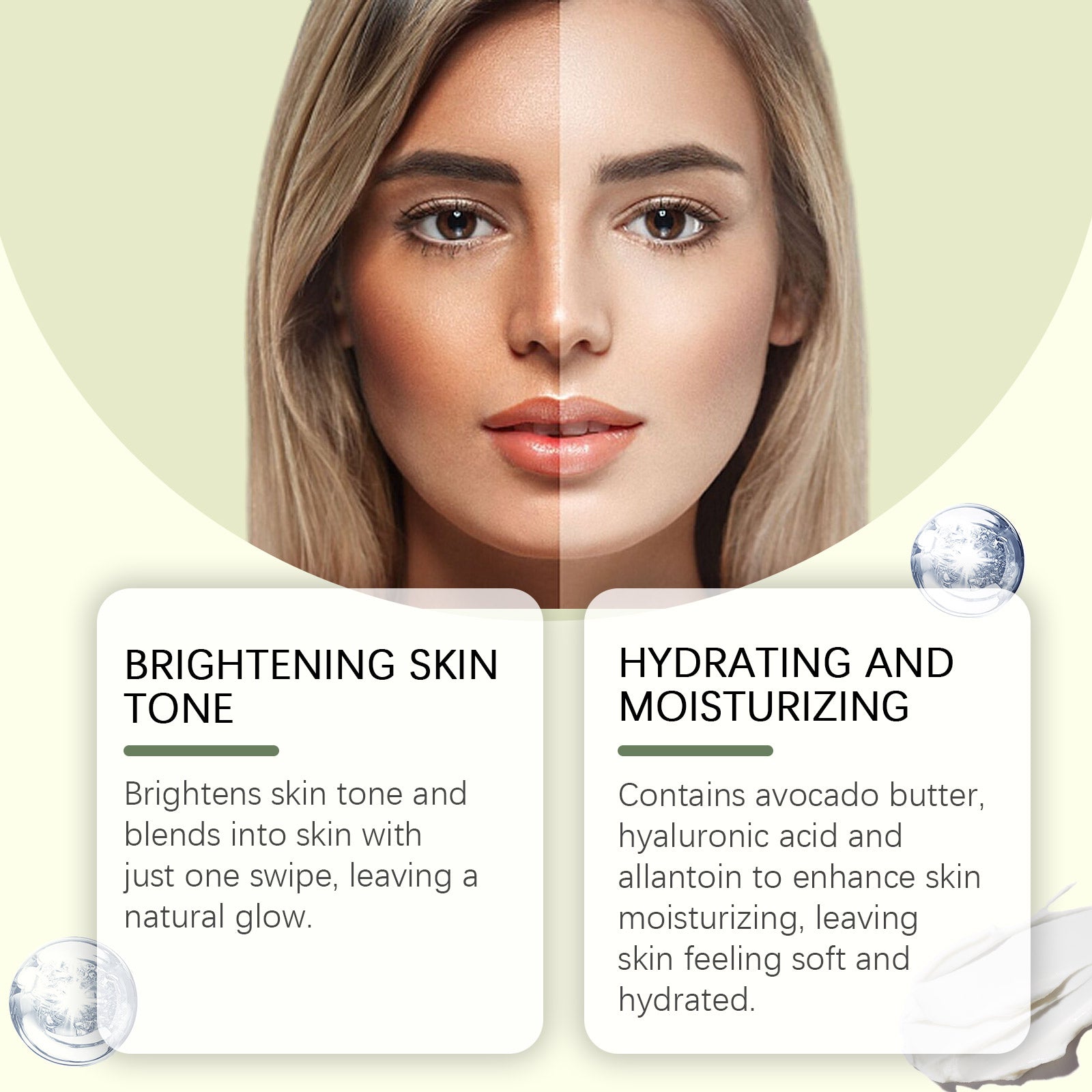 Lighten Fine Lines Lighten Skin Natural Moisturizing Delicate Concealer Cream - Korvel