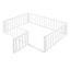 Full Size Wood Daybed Frame with Fence White(OLD SKU:WF289662AAK) - Korvel
