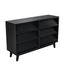 6 Drawer Double Dresser Features Vintage-style and Bevel Design - Korvel