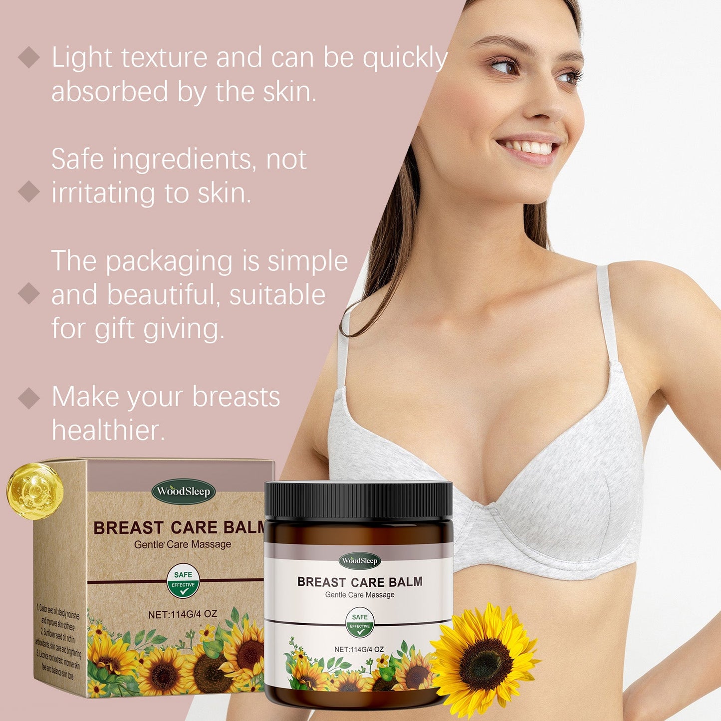 Herbal Chest Care Cream Mild Ingredients Daily Moisturizing And Repairing Chest Skin Care Cream - Korvel