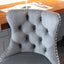 Ensemble de 2 tabourets de bar gris réglables avec base en chrome