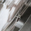 Collier Croisé Hip-Hop en Diamant Premium en Acier Titane
