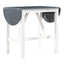 Ensemble de salle à manger surélevé en bois TOPMAX 3 pièces - Blanc et gris
