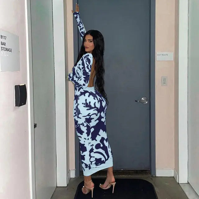 Vestido de Impresión Streetwear de Verano