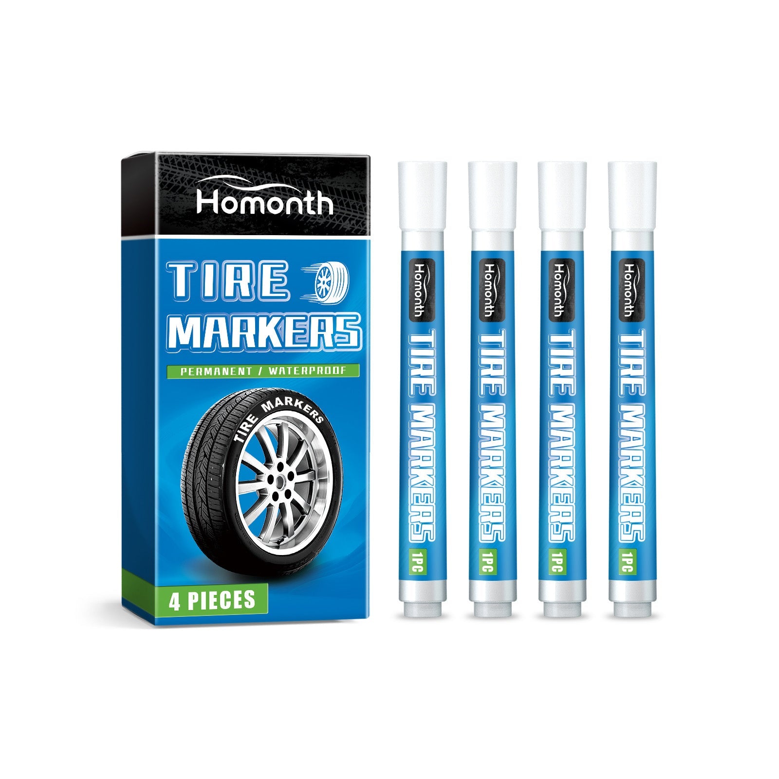 White Tire Paint Pen Car Tire Paint Pen Does Not Fade Color Creative Diy Oil Pen - Korvel
