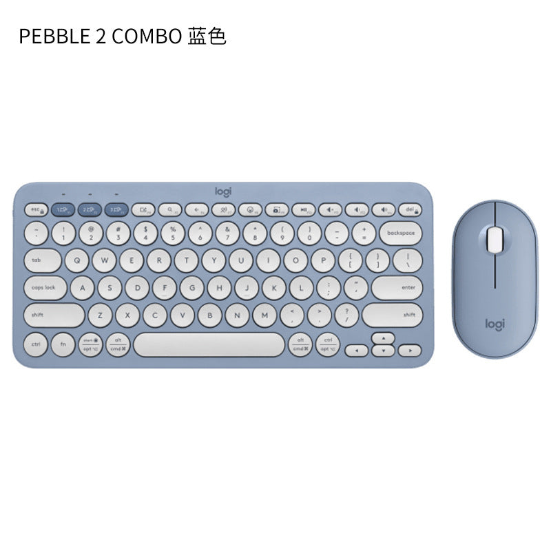 Logitech K380 Mini Bluetooth Wireless Keyboard Tablet Phone Pebble2+K390 Set - Korvel