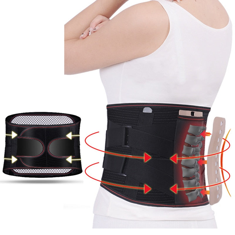 Premium Self-Heating Magnetic Back Brace for Lumbar Support