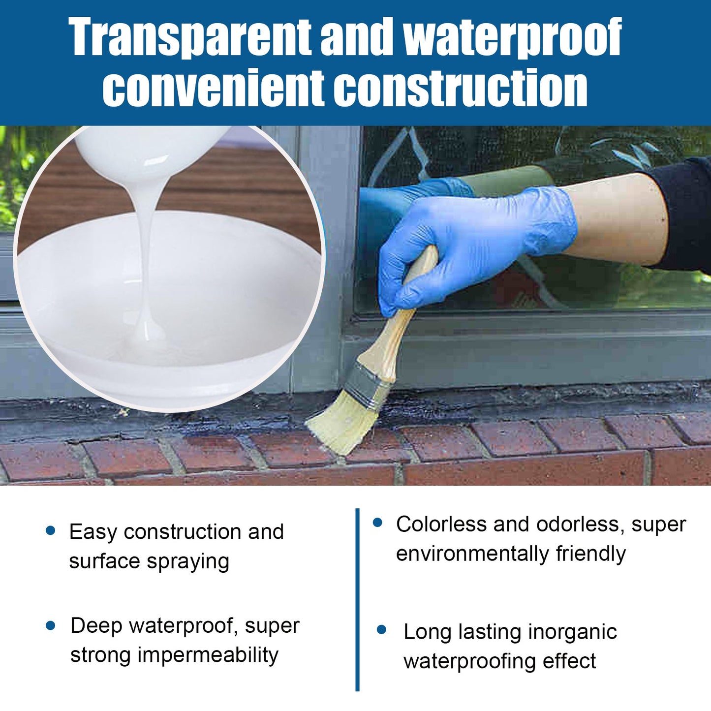 Transparent Waterproof Adhesive for Seamless Protection