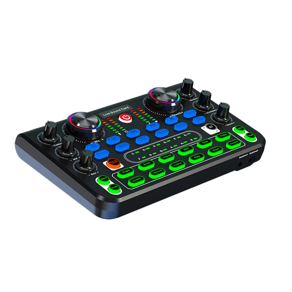 HD X60 Sound Card English Version Professional Audio Mixer for Karaoke Broadcast KTV Singing Live Sound Mixer - Korvel