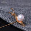 Broche en perles d'escargot fait main GLSEEVO pour femmes