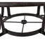 Outdoor Cast Aluminum Circular Dining Table in Bronze