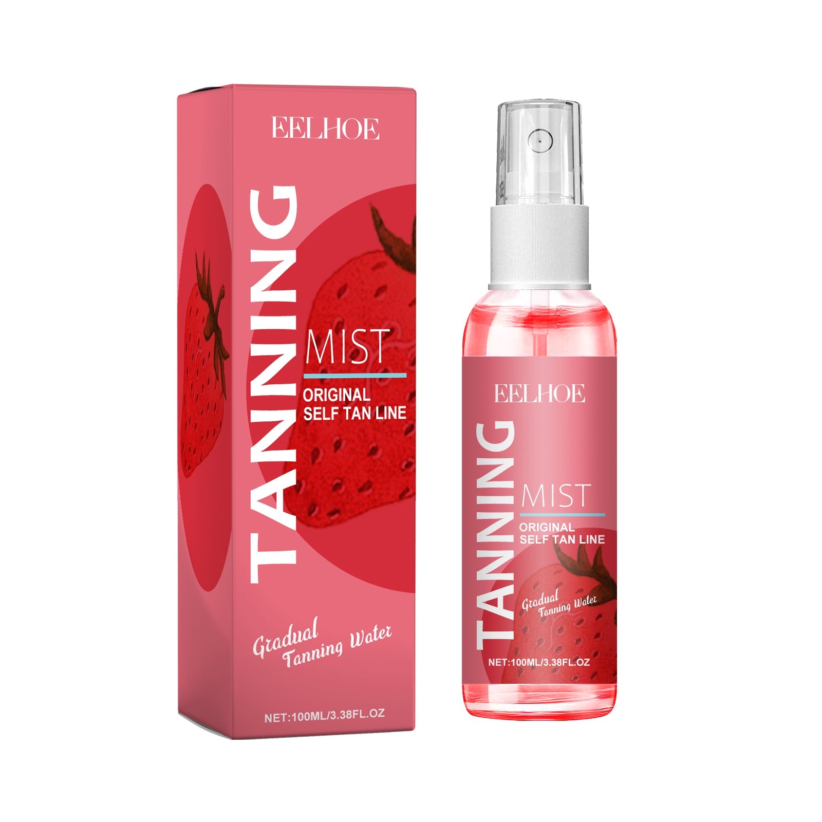 Tanning Mist, Sun Free Long-Lasting Self-Tanning Bronzed Wheat Skin Gentle Moisturizing Skin Care - Korvel