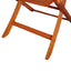 Foldable Patio Dining Set 4 Folding Chairs Indoor and outdoor universal Teak - Korvel