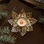 Christmas Golden Iron Candlestick Desktop Decoration Christmas Day Snowflake Decorations Table Arrangement - Korvel