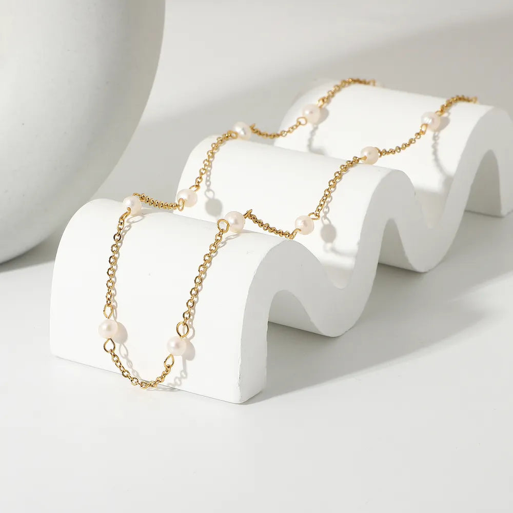 Freshwater Pearl 18K Gold-Plated Necklace - Korvel