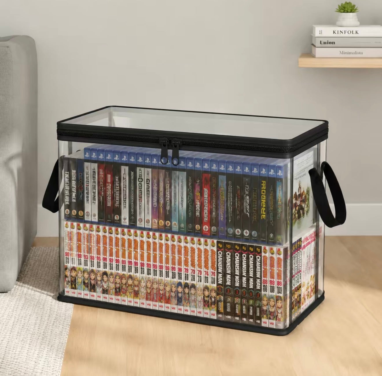 PlushNest Storage Box - Clear PVC Organizer