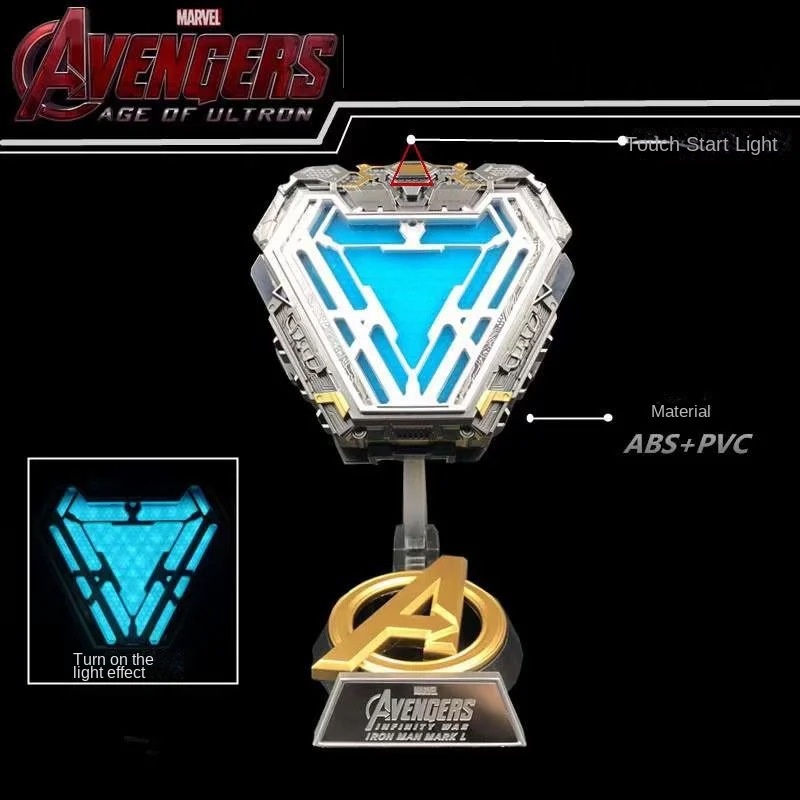 Avengers Iron Man Edition Reactor Ark Reactor Wearable Chest Lamp Box Handpiece - Korvel