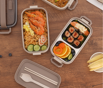 Premium Microwaveable Stainless Steel Lunch Box with Lid