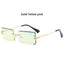 Trendy Men Women Summer Rimless Sunglasses Fashion Small Rectangle Sun Glasses Traveling Style UV400 Shades Eyewear - Korvel