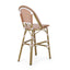 Wicker Bar Stool with Aluminum Frame - Set of 2
