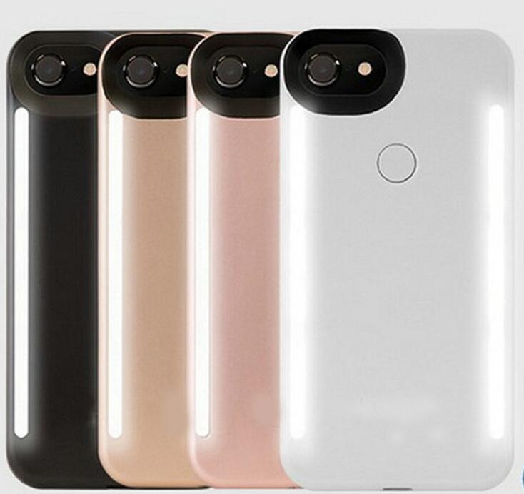 Light Up Duo Case for iPhone X SE 6 7 8 Plus Selfie Luminous Cover with Retail Package - Korvel