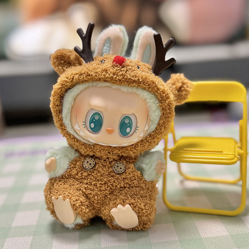 Clothing] Labubu Clothes with PVC Face Pendant, Labubu Sitting Party Series Doll Clothing - Korvel