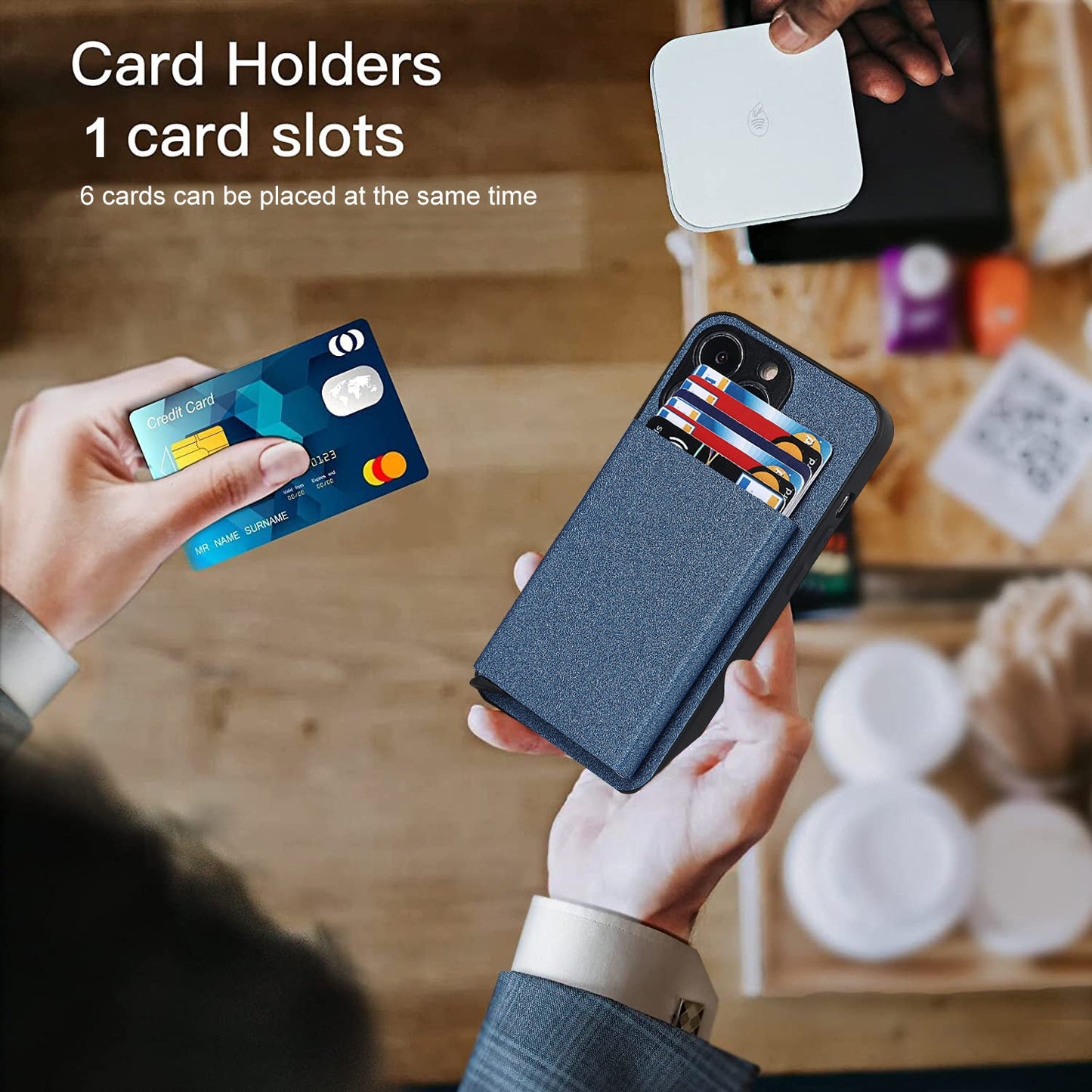 Premium Aluminum Alloy Wallet Case for iPhone 14 Pro Max