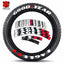 [One-piece set] Tire letter sticker one-piece set One-piece set Suitable for 4 tires No accessories included - Korvel