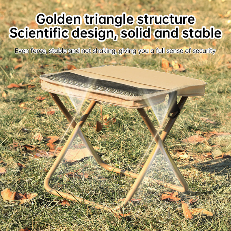 Tabouret pliant portable premium pour un confort en extérieur