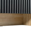 Luxury Fluted TV Stand for TVs Up to 80'', Modern Entertainment Center with Storage Cabinets & Drawers Black - Korvel