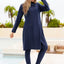 Cap, Long Sleeve Hooded Top and Pants Swim Set - Korvel