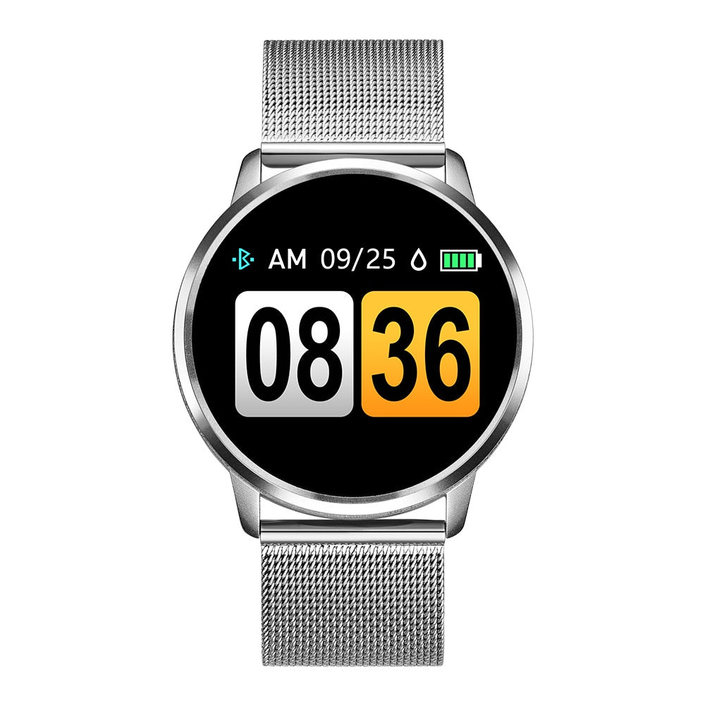 RUNDOING Q8 Smart Watch OLED Color Screen Smartwatch women Fashion Fitness Tracker Heart Rate monitor - Korvel