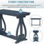 48-Inch Rustic Vintage Console Table --- Farmhouse Style Entryway Table with Open Shelf and Sturdy Construction (Navy) - Korvel