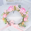 Simulated flower headdress tourist vacation princess flower fairy performance dance hair accessory female - Korvel