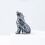 Natural Crystal Wolf Cub Carving - Premium Home Decor