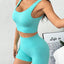 Scoop Neck Wide Strap Tank and Shorts Active Set - Korvel