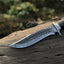 Premium 13" Handmade Bowie Knife – Damascus Steel Blade with Resin Horn Handle & Leather Sheath - Korvel