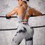 Back Crisscross Tie-Dye Scoop Neck Active Jumpsuit - Korvel