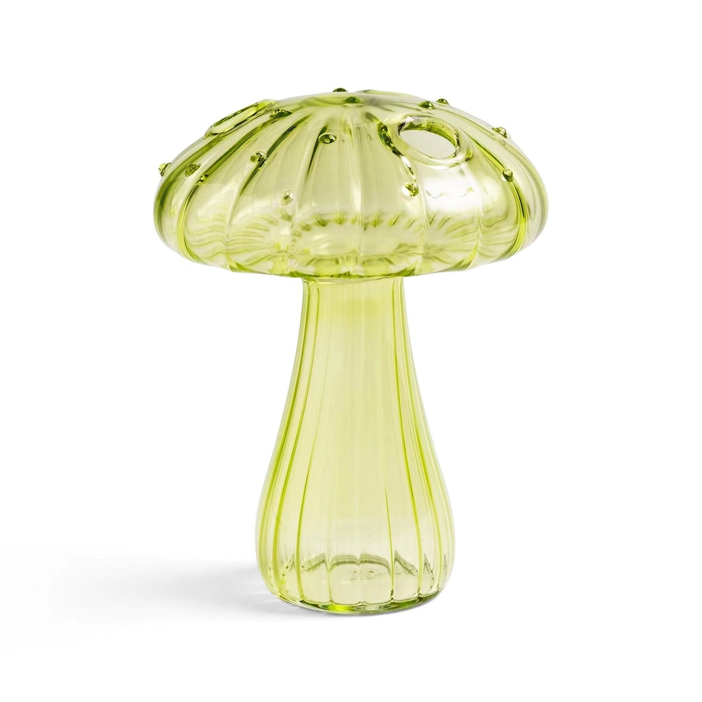 Vase en verre champignon élégant pour la décoration intérieure
