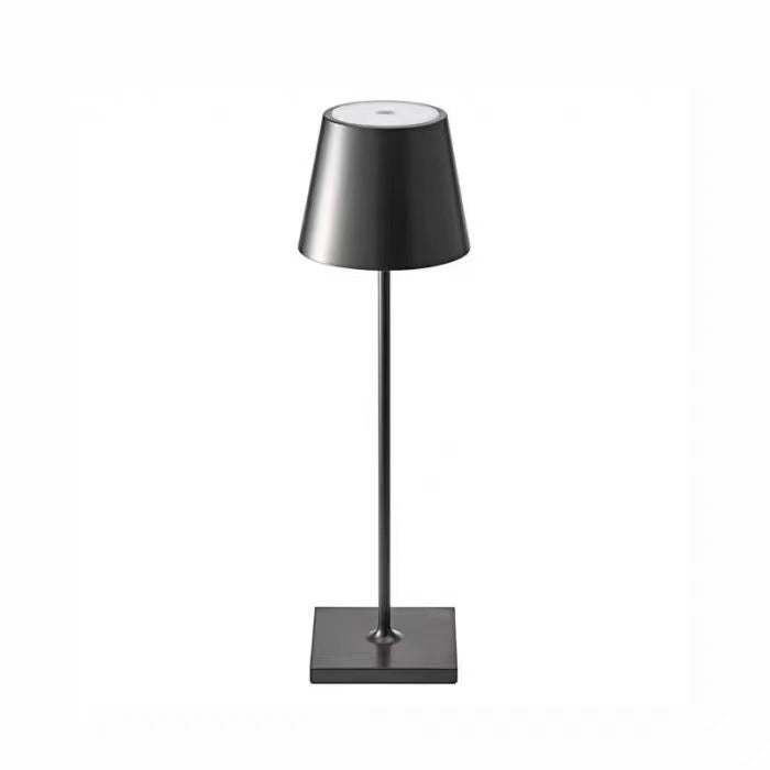 Nordic charging iron art high footed cup table lamp, bedroom bedside touch creative small night light, modern and simple living room night light - Korvel