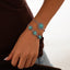 Ensemble de Bracelets en Alliage Turquoise Bohémien pour Femmes