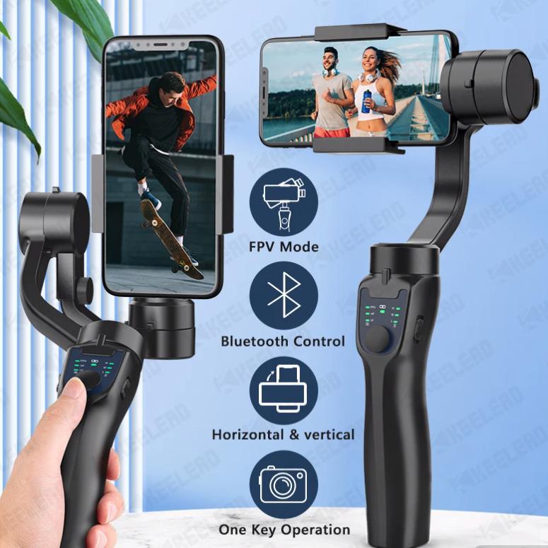 H4/F6/F8/F10 three-axis handheld mobile phone stabilizer video recording outdoor anti-shake shooting bracket - Korvel