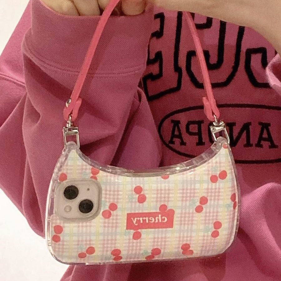 Portable Crescent Bag Apple 14 Phone Case iPhone 13pro Max Full Package 12/11/Plus Soft Cover - Korvel