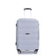 Hardshell Suitcase Spinner Wheels PP Luggage Sets Lightweight Durable Suitcase with TSA Lock,3-Piece Set (20/24/28) ,Silver - Korvel